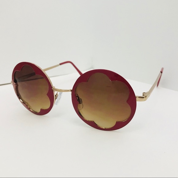 🍓BOGO🍓New Nasty Gal Flower Retro Round - Picture 2 of 3